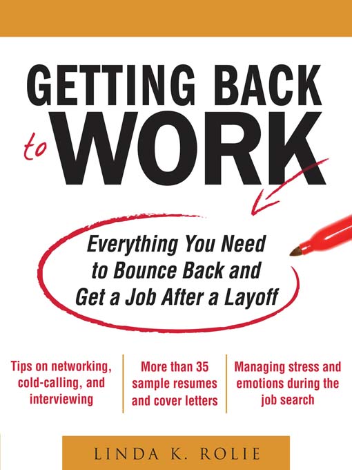 Title details for Getting Back to Work by Linda K. Swancutt - Wait list